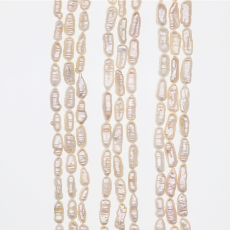 Natural freshwater pearl stick shape pearl loose pearls string