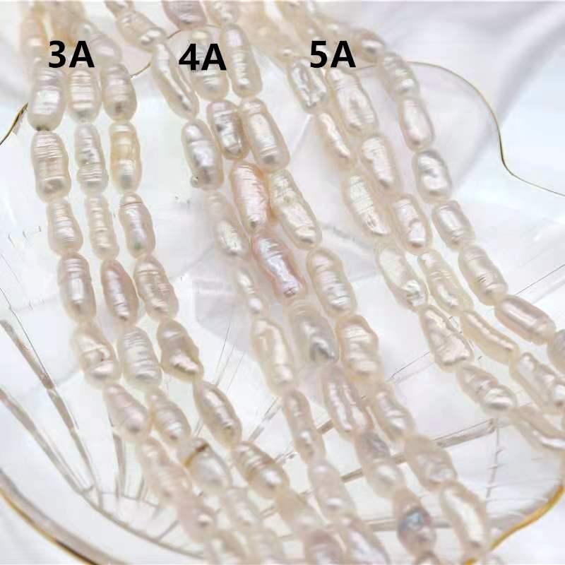 Natural freshwater pearl stick shape pearl loose pearls string