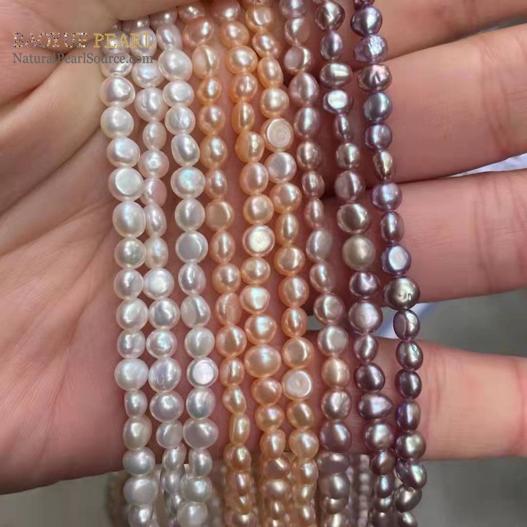 Natural white Freshwater pearl Wholesale Freshwater Nugget shape pearl supplier