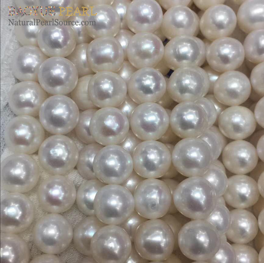 10-11mm Natural white Freshwater pearl Wholesale Freshwater Seed Pearl strands for Jewelry Making