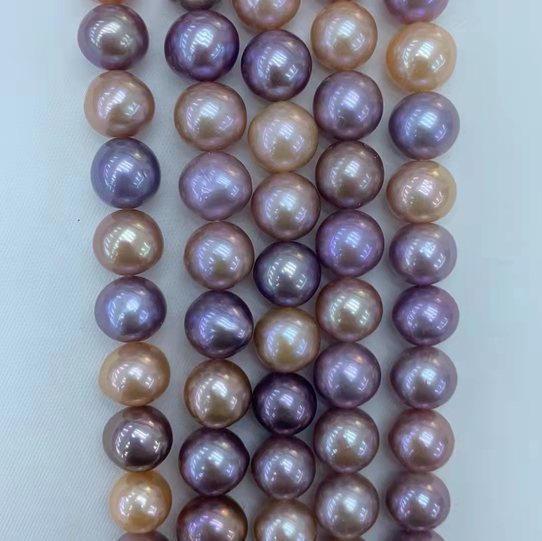Near Round Freshwater Pearl Edison Pearl Cultured AAA Loose Pearls for Jewelry Making