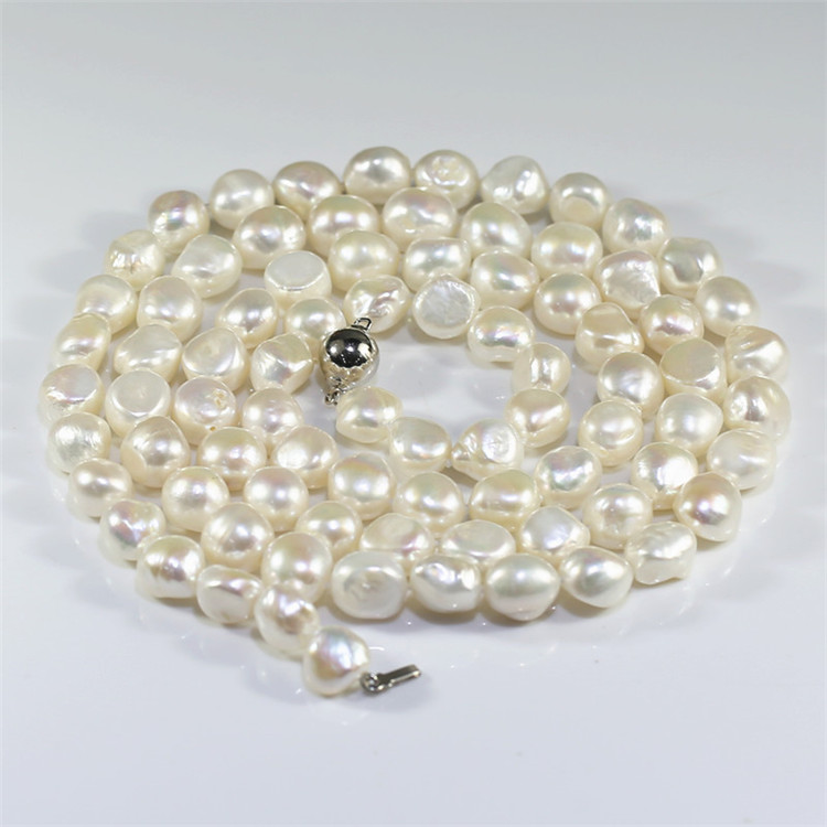11-12mm nugget Freshwater Pearl Necklace AA grade 40inches long Fashion Freshwater pearl necklace wholesale