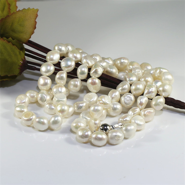 11-12mm nugget Freshwater Pearl Necklace AA grade 40inches long Fashion Freshwater pearl necklace wholesale