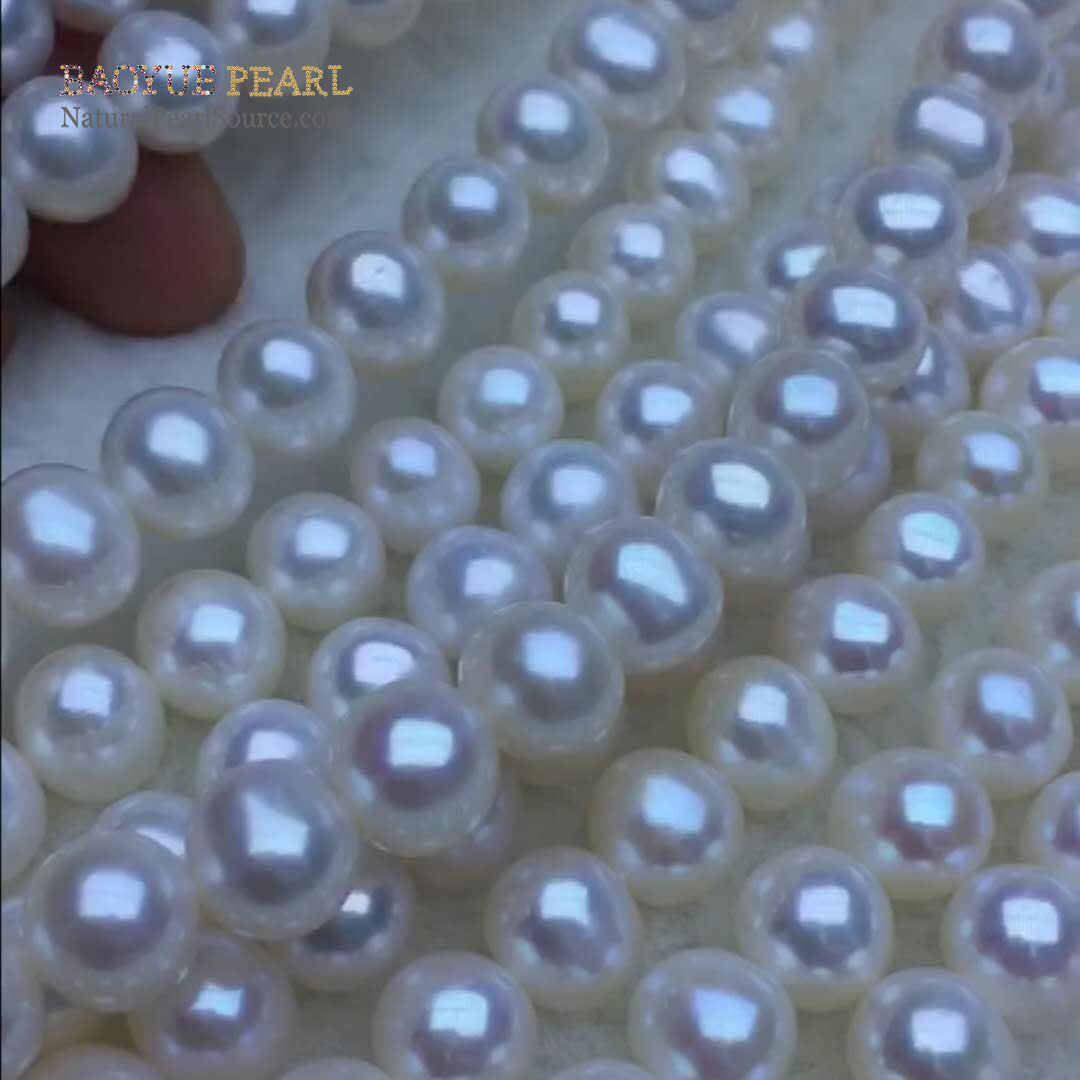 8-9mm off round freshwater pearl loose pearls wholesale natural pearls strands wholesale from China