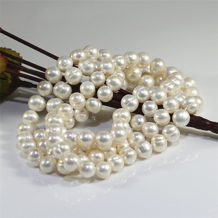 9-10mm Party Pear Necklace Women Jewelry potato A 40inches  fashion real pearl necklace wholesale