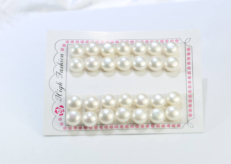 Natural freshwater button Pearl strings wholesale  12-13mm Loose button pearl strand wholesale