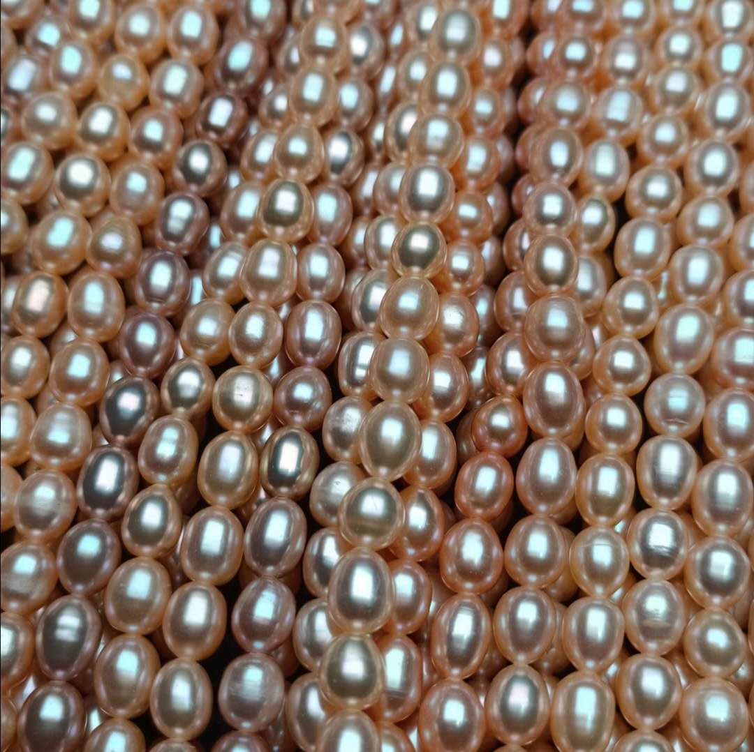 3-4mm rice pearl strands loose pearls small pearl string for making  jewelry