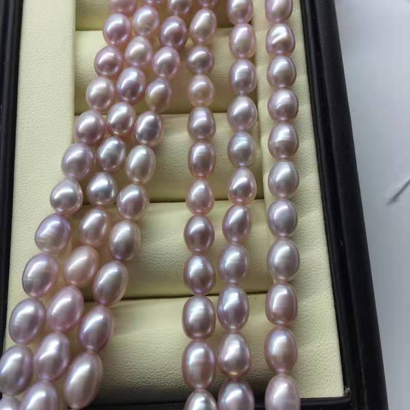 5-6mm Rice shape freshwater pearl wholesale rice pearl strand for making  jewelry