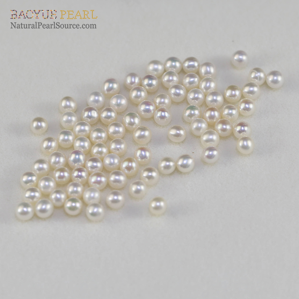 3.5-4mm AA round freshwater loose pearl low price for sale 