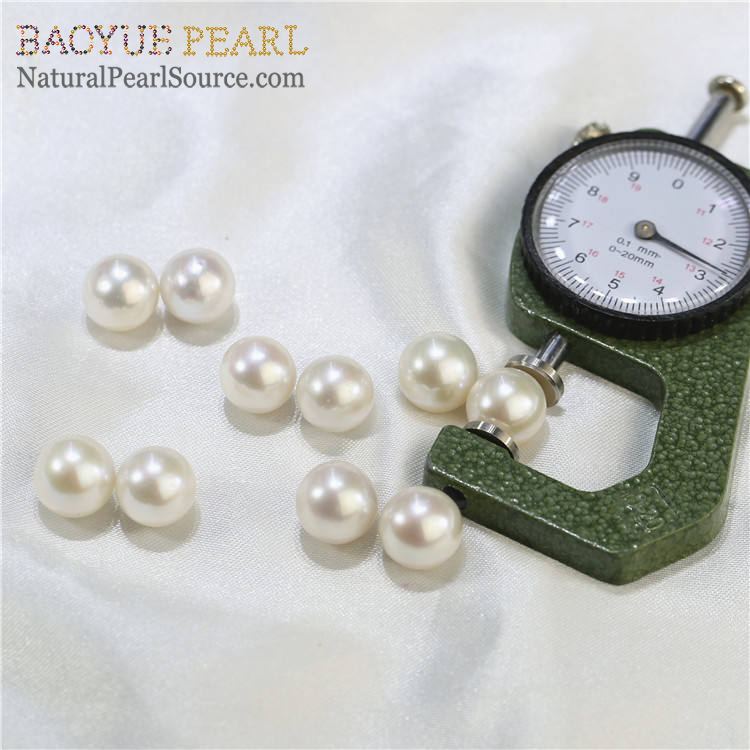 12-13mm round half drilled freshwater pearl with factory direct price real freshwater loose pearl