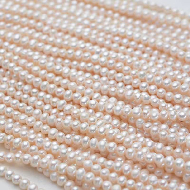 Wholesale Freshwater Seed Pearl Strand 4-5mm Small Potato Pearl for Jewelry Making
