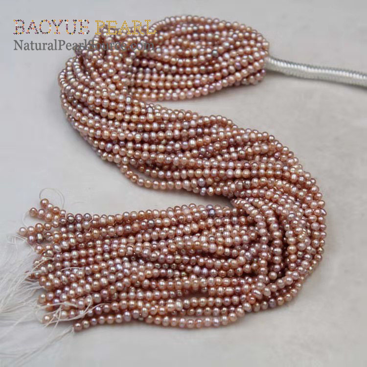 Wholesale Freshwater Seed Pearl Strand 4-5mm Small Potato Pearl for Jewelry Making