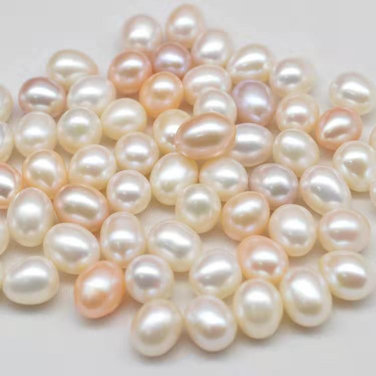 Wholesale Freshwater Seed Pearl Strand White 4-11 mm Loose Rice Pearl for Jewelry Making