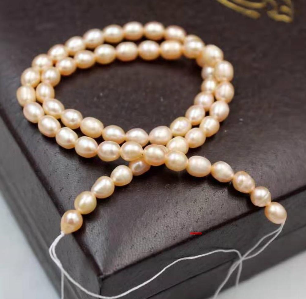 Wholesale Freshwater Seed Pearl Strand White 5-6mm Small Rice Pearl for Jewelry Making