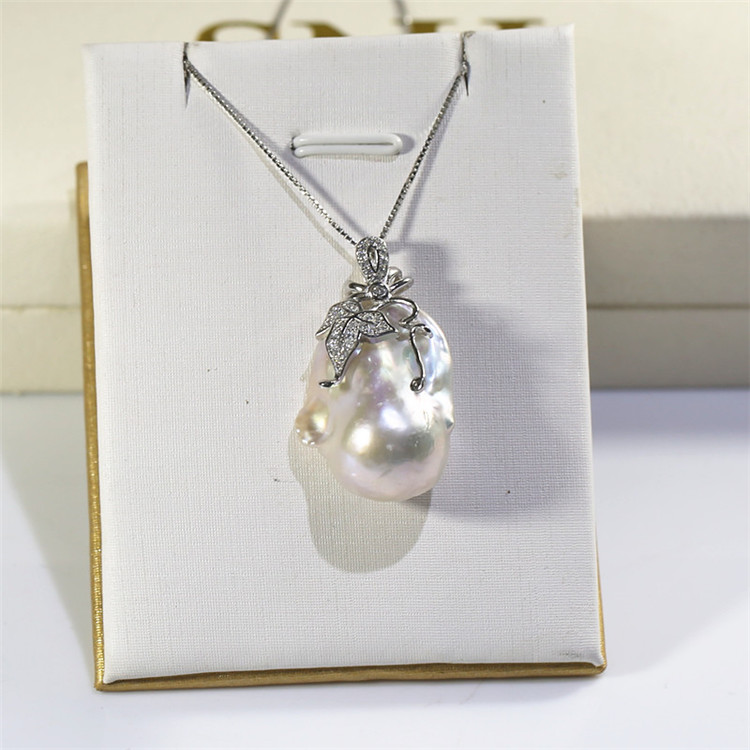 15-20mm big baroque natural real cultured pearl pendant  Freshwater pearl pendant wholesale