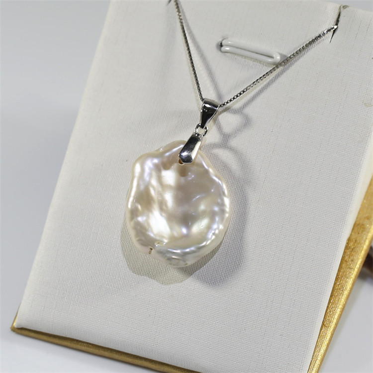 15-20mm big keshi natural real cultured freshwater pearl pendant Freshwater pearl pendant wholesale