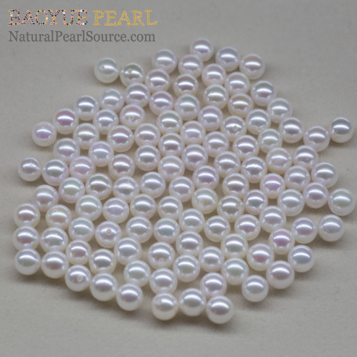 4A round freshwater pearls wholesale, loose pearl cultured pearls perfect round freshwater loose pearl