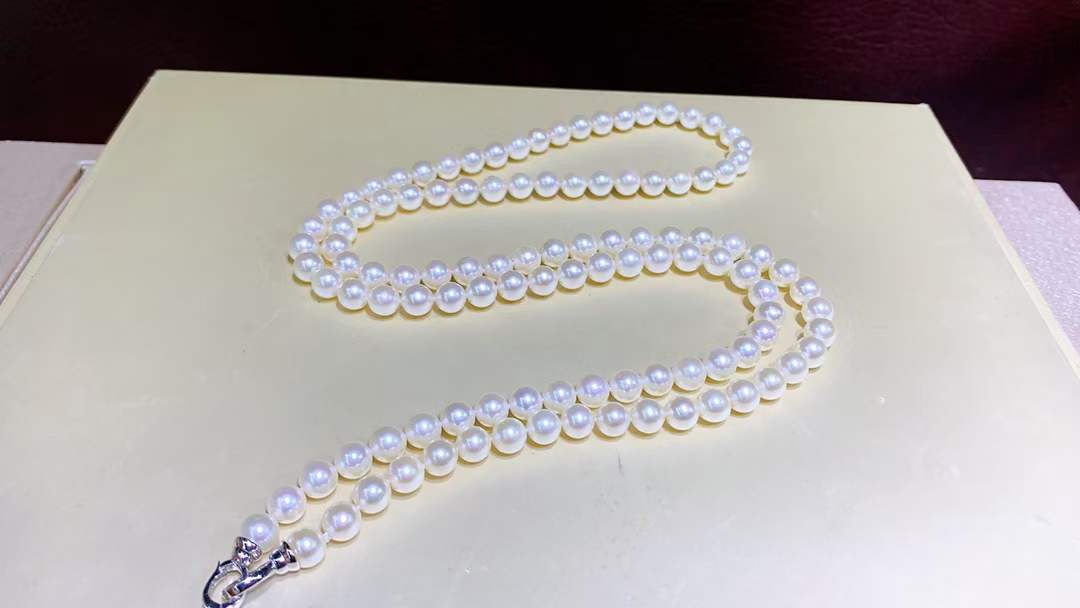 Akoya pearls necklace custom gem quality akoya pearls jewelry