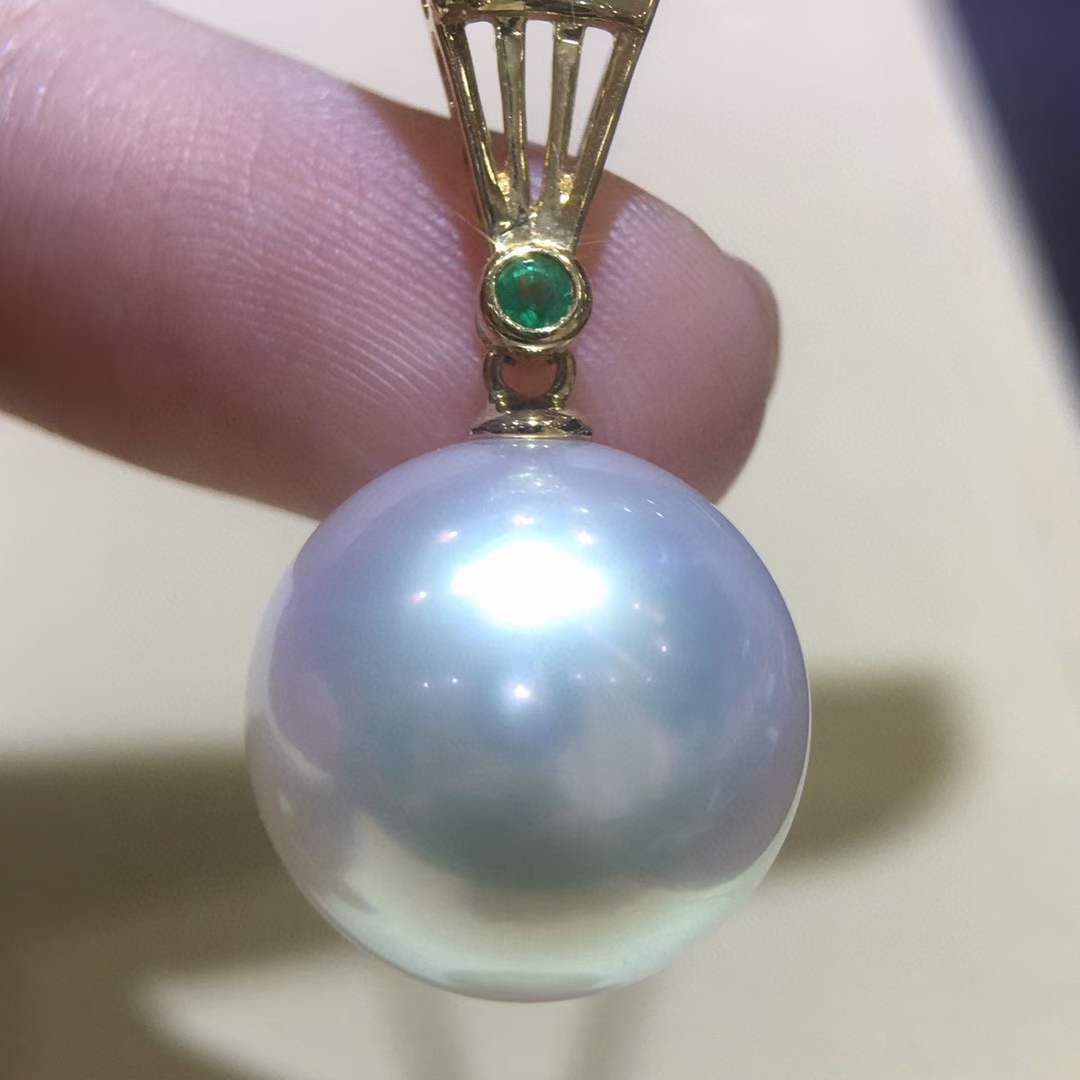 Australia pearls jewelry Gem south sea pearls pendant Custom white pearls jewelry