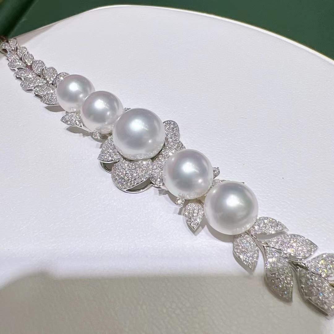 South sea pearl bracelet custom gem quality south sea pearls jewelry