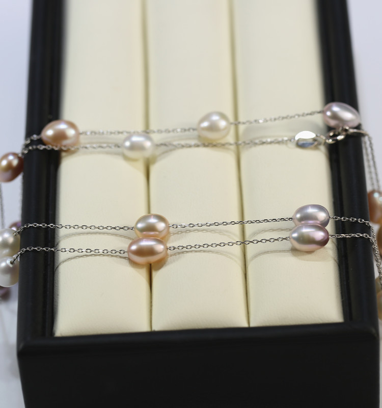 Original pearl necklace 3A simple top sales freshwater pearl necklace wholesale for women