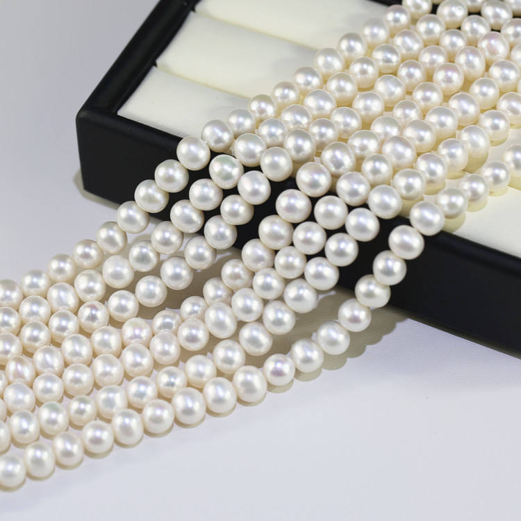 White Cultured Natural Real Freshwater Pearl