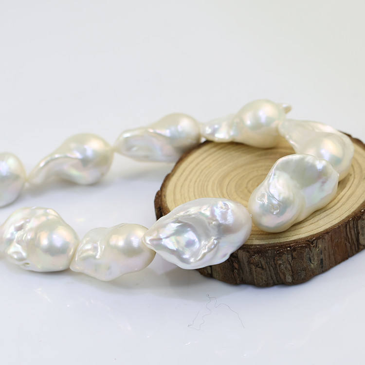 15-16mm Nucleated Fireball Baroque pearl Long Shape wholesale